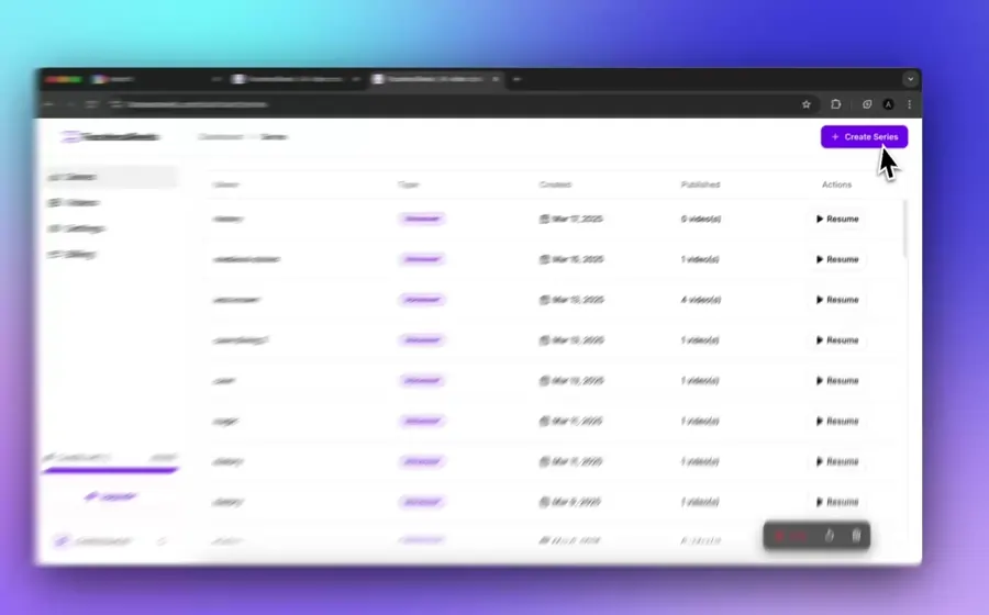 Create a faceless video series workflow